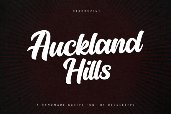 Auckland Hills: A Bold Handwritten Font for Editorial Design