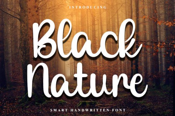 Black Nature Font Review for Modern Branding