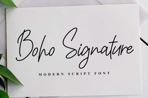 Boho Signature Font for Web Design