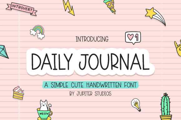 Daily Journal: A Handwritten Font for Web Design
