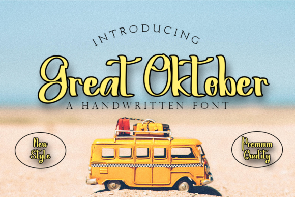 Great Oktober: A Refined Script Typeface for Editorial Design