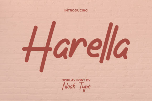 Harella: A Refined Script Typeface for Modern Editorial Design