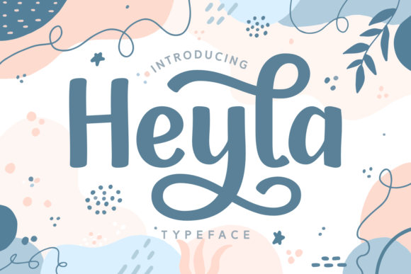 Heyla: A Playful Script Font for Editorial Design