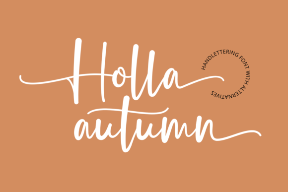 Holla Autumn: A Handwritten Font for Editorial Design