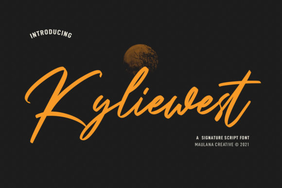 Kyliewest Signature: The Perfect Script Font for Makers