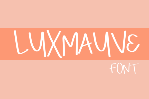Luxmauve: A Handwritten Font for Modern Web Design