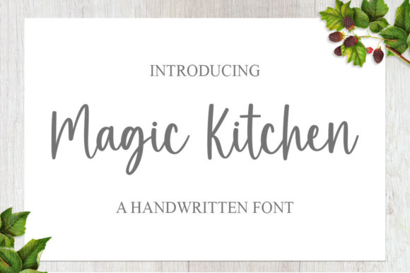 Magic Kitchen Font: An Elegant Script for Branding