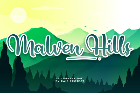 Malven Hills: A Delicate Script Font for Makers