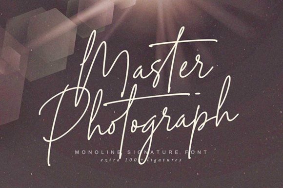 Master Photograph Font for Handmade Creators