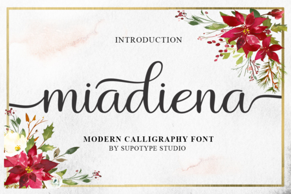 Miadiena: A Graceful Script Font for Editorial Design