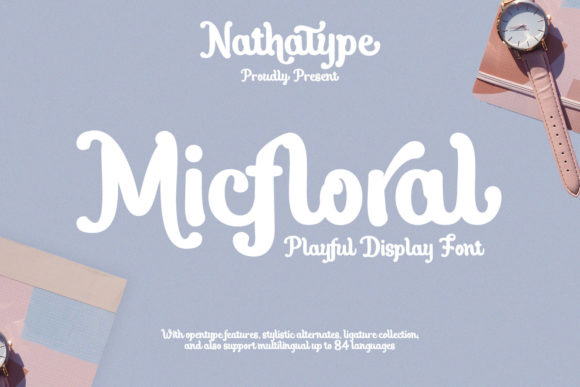 Micfloral Font: Bold Handwritten Charm