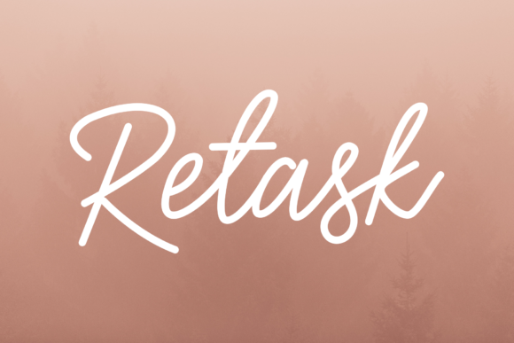 Retask: A Bouncy Script Font for Modern Web Design