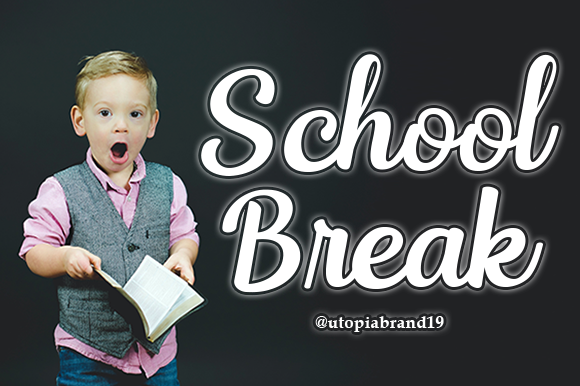 School Break: A Handwritten Font for Polished Branding