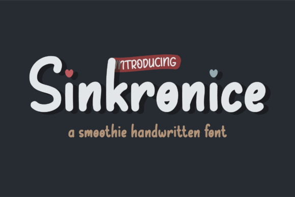 Sinkronice Font: A Handwritten Typeface for Branding