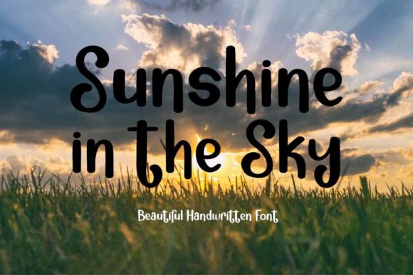 Sunshine in the Sky: A Playful Script Font for Makers