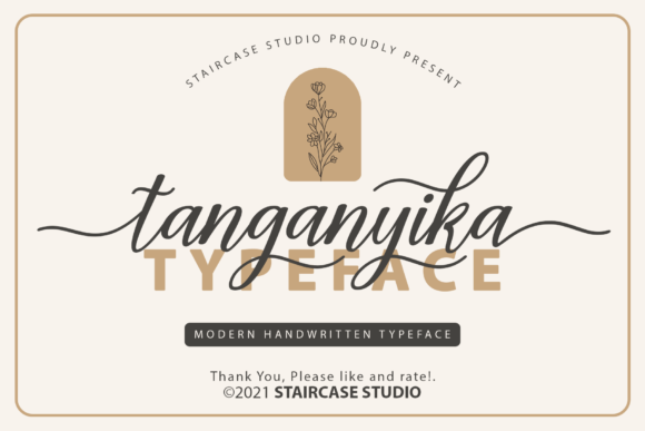 Tanganyika: A Handwritten Font for Crafters